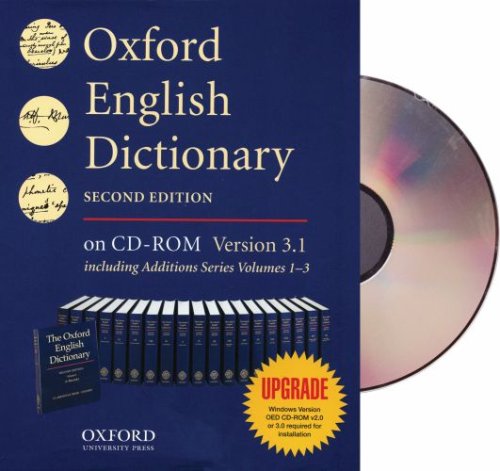 Book Oxford English Dictionary CD-ROM Upgrade free