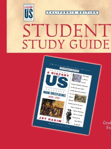Book A History Of Us: Student Study Guide For Book 2: Making 13 Colonies, Grade 5, California Edition free