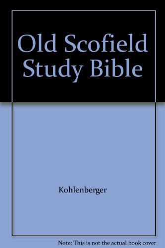 Book Old Scofield Study Bible free