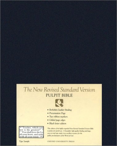 Book The New Revised Standard Version Pulpit Bible free