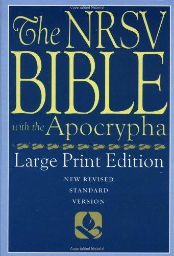 Book The New Revised Standard Version Bible, Large Print Edition: with Apocrypha free