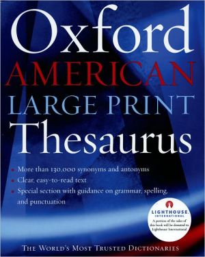 Book The Oxford American Large Print Thesaurus free