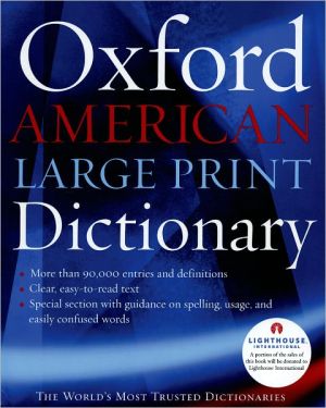 Book The Oxford American Large Print Dictionary free