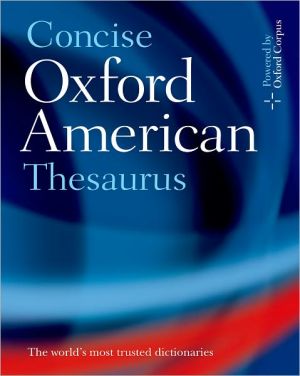 Book Concise Oxford American Thesaurus free