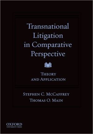 Book Transnational Litigation in Comparative Perspective: Theory & Application free