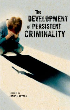 Book The Development of Persistent Criminality free