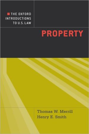 Book The Oxford Introductions to U.S. Law: Property free