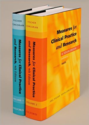 Book Measures for Clinical Practice and Research: A Sourcebook Two-volume Set free