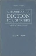 Book A Handbook of Diction for Singers: Italian, German, French free