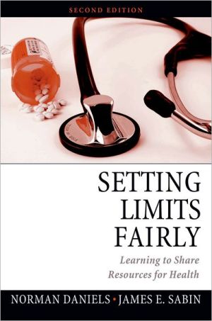 Book Setting Limits Fairly: Learning to Share Resources for Health free
