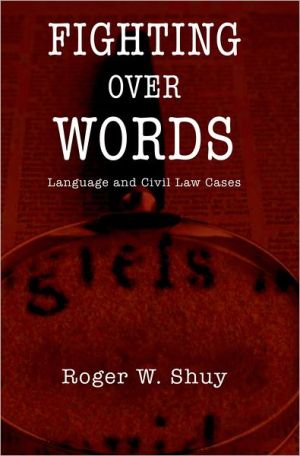 Book Fighting over Words: Language and Civil Law Cases free