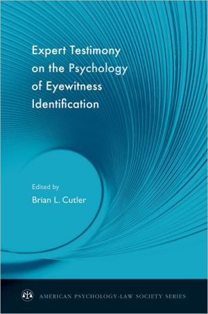 Book Expert Testimony On The Psychology Of Eyewitness Identification free