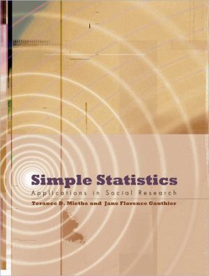 Book Simple Statistics: Applications in Social Research free