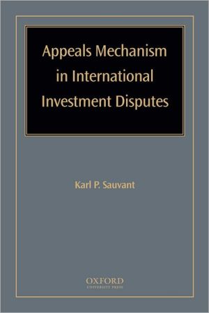 Book Appeals Mechanism in International Investment Disputes free