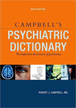 Book Campbell's Psychiatric Dictionary free