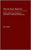 Book That the People Might Live: Native American Literatures and Native American Community free