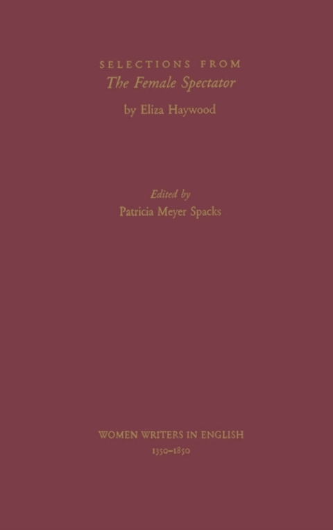 Book Selections from The Female Spectator free