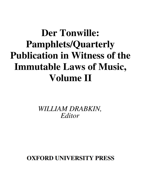 Book Der Tonwille free