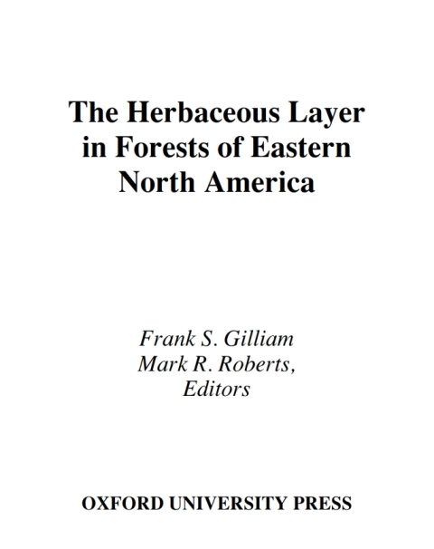 Book The Herbaceous Layer in Forests of Eastern North America (Life Sciences) free