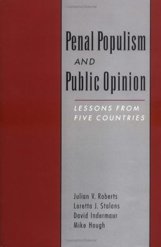 Book Penal Populism and Public Opinion: Lessons from Five Countries (Studies in Crime and Public Policy) free