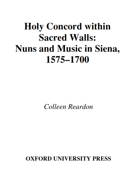 Book Holy Concord within Sacred Walls free