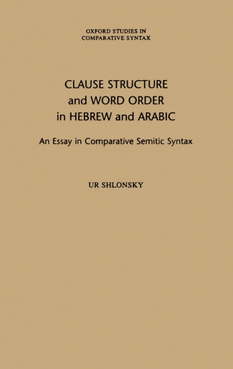 Book Clause Structure and Word Order in Hebrew and Arabic free