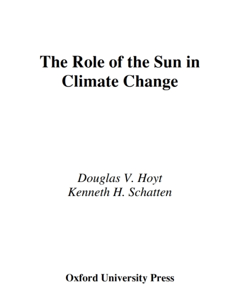 Book The Role of the Sun in Climate Change free