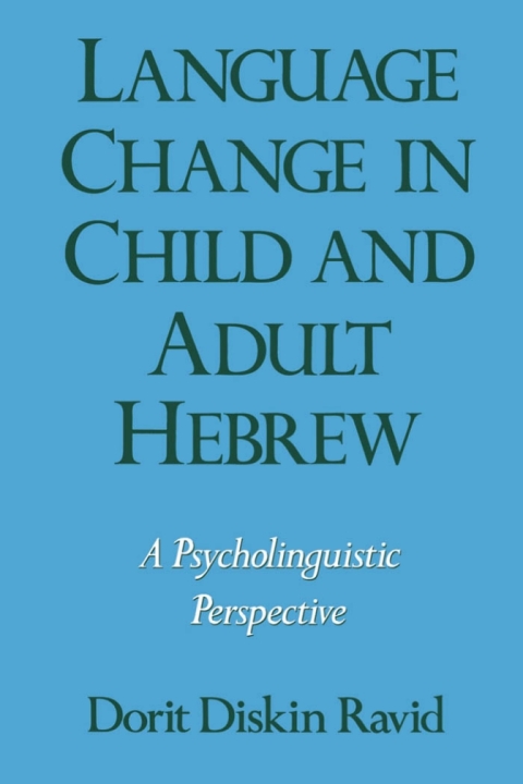 Book Language Change in Child and Adult Hebrew free