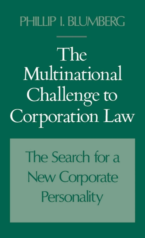 Book The Multinational Challenge to Corporation Law free
