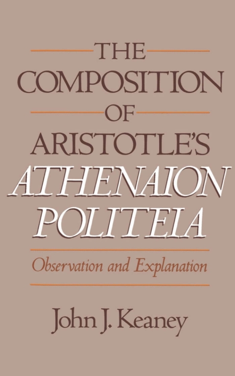 Book The Composition of Aristotle's Athenaion Politeia free
