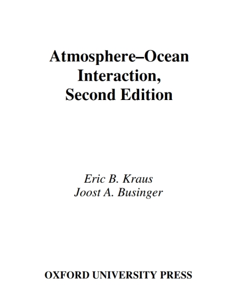 Book Atmosphere-Ocean Interaction free