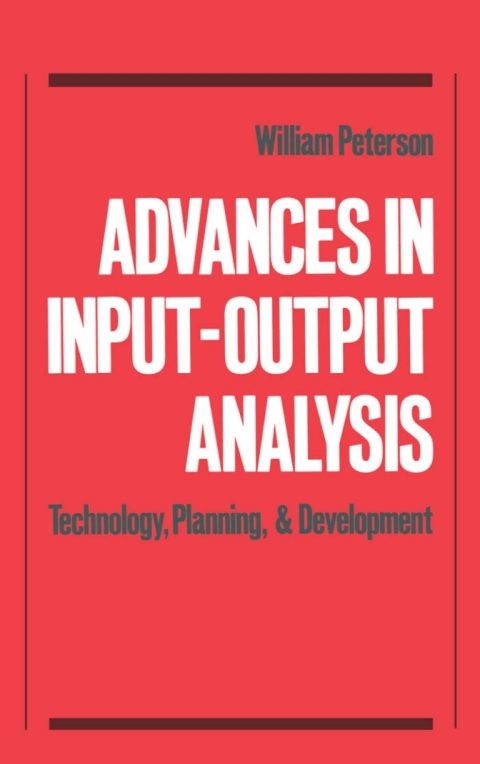 Book Advances in Input-Output Analysis free
