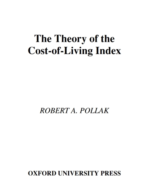 Book The Theory of the Cost-of-Living Index free