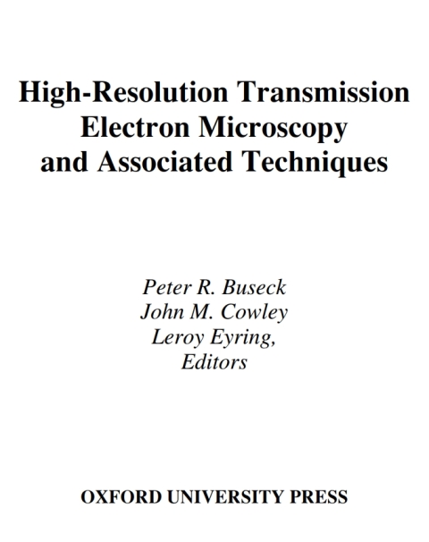 Book High-Resolution Transmission Electron Microscopy free