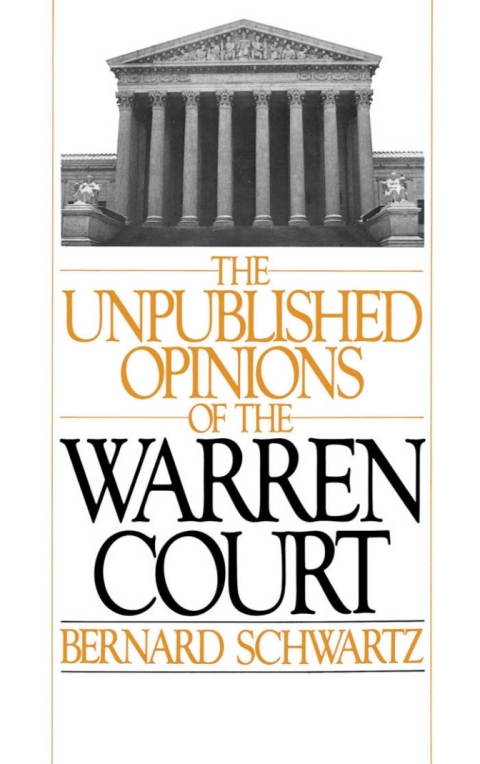 Book The Unpublished Opinions of the Warren Court free