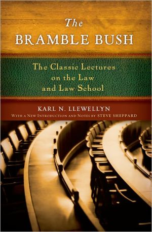 Book The Bramble Bush: The Classic Lectures on the Law and Law School free