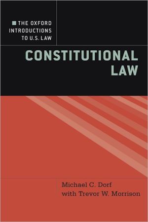 Book The Oxford Introductions to U.S. Law: Constitutional Law free