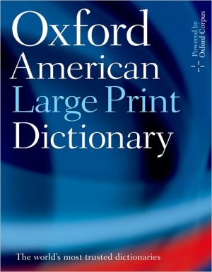 Book Oxford American Large Print Dictionary free