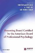 Book Becoming Board Certified by the American Board of Professional Psychology free