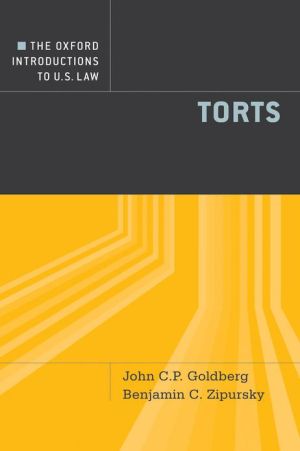 Book The Oxford Introductions to U.S. Law: Torts free