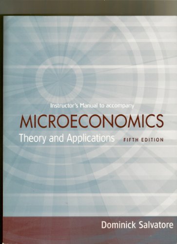Book Microeconomics theory and applications fifth edition dominick salvatore free