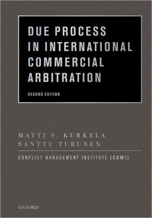 Book Due Process in International Commercial Arbitration free