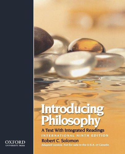 Book Introducing Philosophy: A Text with Integrated Readings, International 9th Edition free