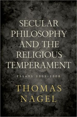 Book Secular Philosophy and the Religious Temperament: Essays 2002-2008 free