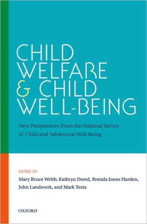 Book Child Welfare and Child Well-Being: New Perspectives From the National Survey of Child and Adolescent Well-Being free