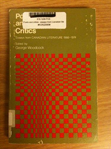 Book Poets and critics: Essays from Canadian literature, 1966-1974 free
