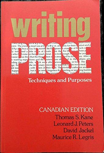 Book Writing Prose: Techniques and Purposes free