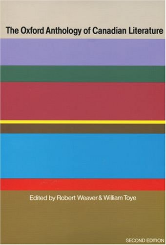 Book The Oxford Anthology of Canadian Literature free