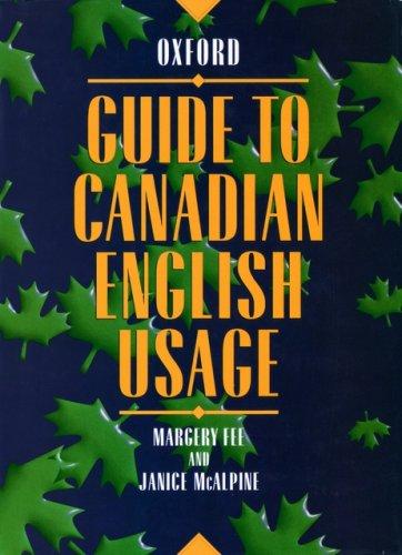 Book Guide to Canadian English Usage free