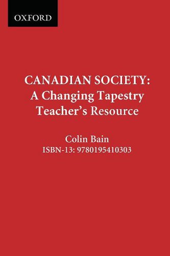 Book Canadian Society: A Changing Tapestry: Teacher's Resource free Book Canadian Society: A Changing Tapestry: Teacher's Resource free